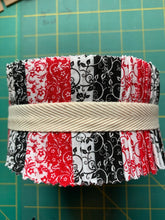 Load image into Gallery viewer, Red, White and Black Jelly Roll by Siltex
