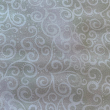 Load image into Gallery viewer, Taupe Swirls  108&quot; precut Cotton Wideback by Quilting Treasures
