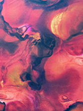 Load image into Gallery viewer, Alchemy fabric by Tim Holtz for Free Spirit is a collection of fabrics that features vivid hues and deep, rich undertones. The collection is inspired by the fluid movement created by using alcohol ink. This is a rich tone of firey reds. 
