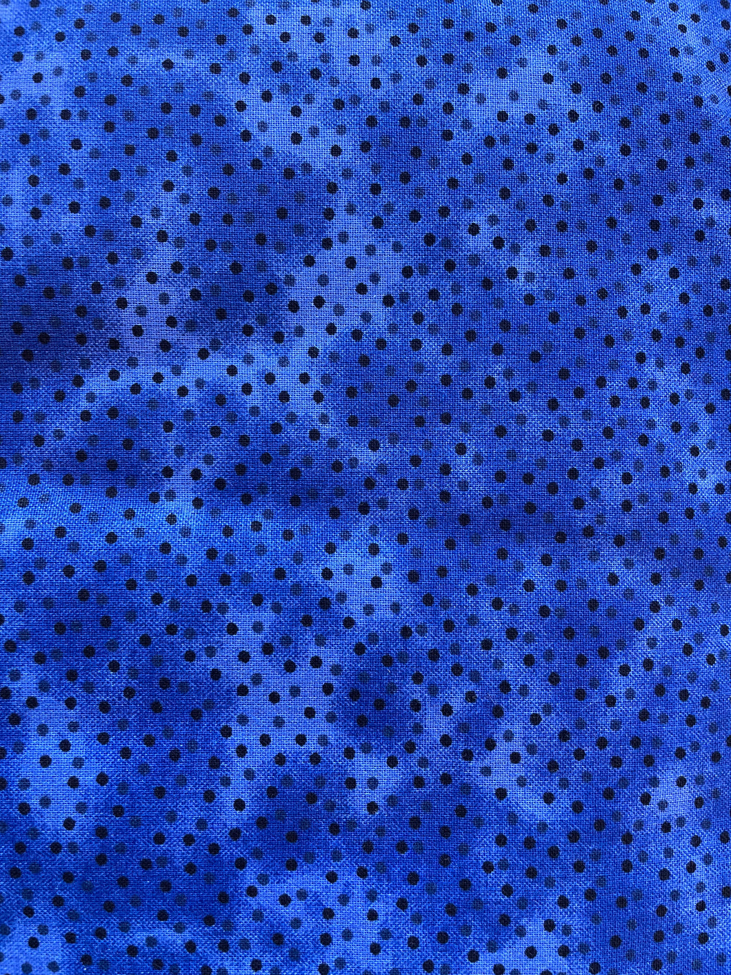 Royal blue with dots Wideback precut 108” x108” by Westrade Fabrics