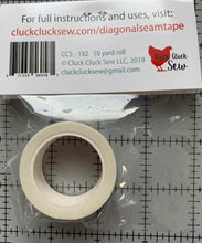 Load image into Gallery viewer, Diagonal Seam Tape™ by Cluck Cluck Sew is a clever tool designed to make sewing diagonal seams a breeze!

